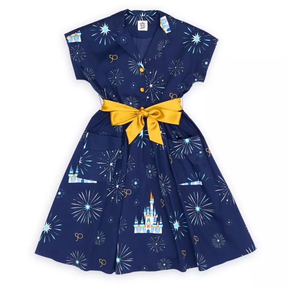 Disney Dresses & Skirts - Disney Parks 2022 The Dress Shop Walt Disney World 50th Anniversary Dress - NEW